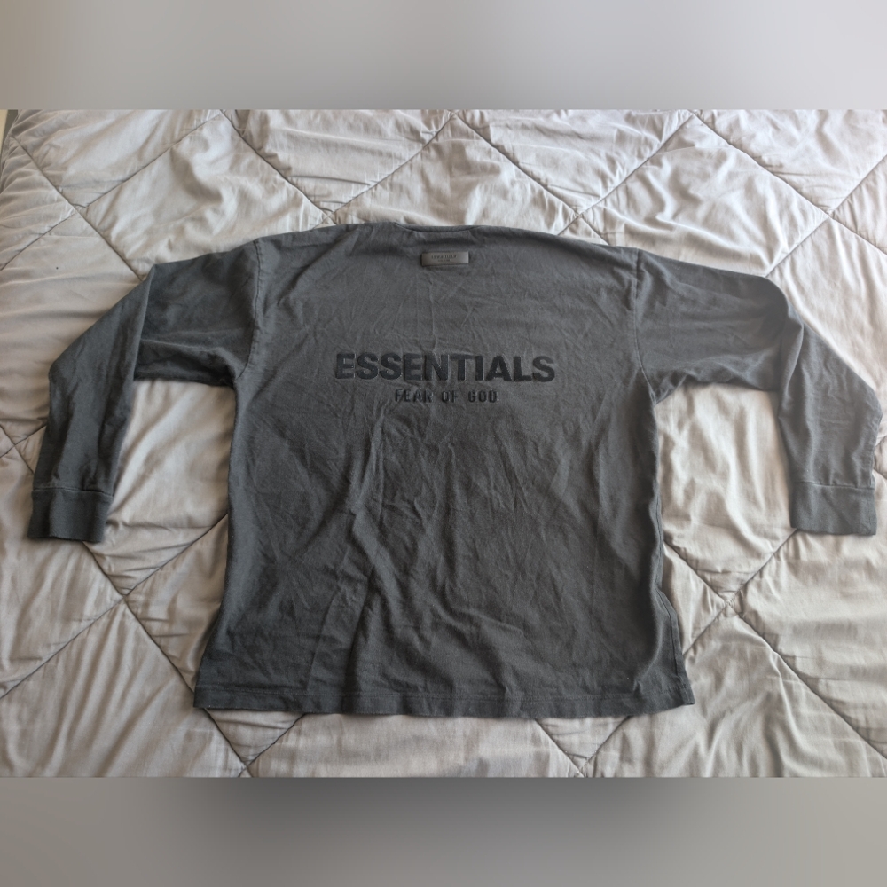 Fear of God Essentials Black Long Sleeve T-Shirt